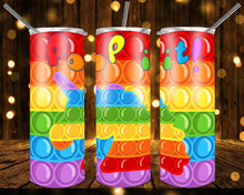 Load image into Gallery viewer, Pop It's! Custom Tumbler - Various Styles