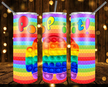 Load image into Gallery viewer, Pop It's! Custom Tumbler - Various Styles