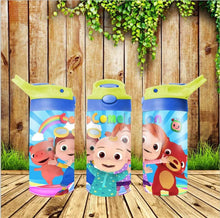 Load image into Gallery viewer, Cocomelon Flip Top or Sippy Cup Tumbler