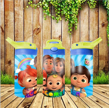 Load image into Gallery viewer, Cocomelon Flip Top or Sippy Cup Tumbler