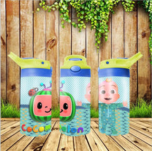 Load image into Gallery viewer, Cocomelon Flip Top or Sippy Cup Tumbler
