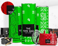 Load image into Gallery viewer, Customizable Marc Jacobs Inspired Bandana 20oz Tumbler