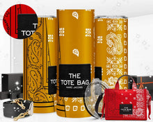 Load image into Gallery viewer, Customizable Marc Jacobs Inspired Bandana 20oz Tumbler