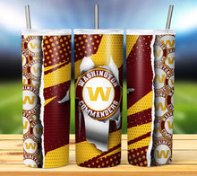 Load image into Gallery viewer, Team Football Tumbler - Various Designs