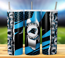 Load image into Gallery viewer, Team Football Tumbler - Various Designs