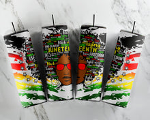 Load image into Gallery viewer, Juneteenth 20oz Custom Tumbler
