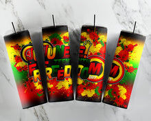 Load image into Gallery viewer, Juneteenth 20oz Custom Tumbler
