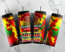 Load image into Gallery viewer, Juneteenth 20oz Custom Tumbler
