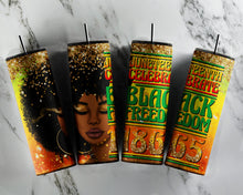 Load image into Gallery viewer, Juneteenth 20oz Custom Tumbler
