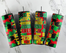 Load image into Gallery viewer, Juneteenth 20oz Custom Tumbler
