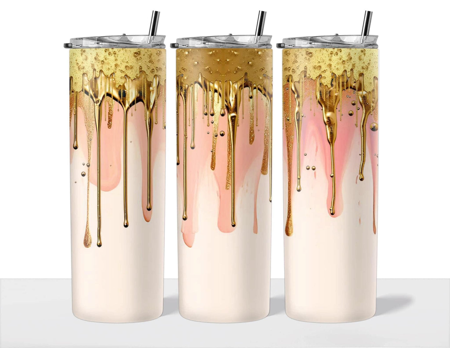 Gold Drip 20oz Tumblers - Various Designs