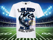 Load image into Gallery viewer, I Bleed Football T-Shirts - ALL TEAMS AVAILABLE

