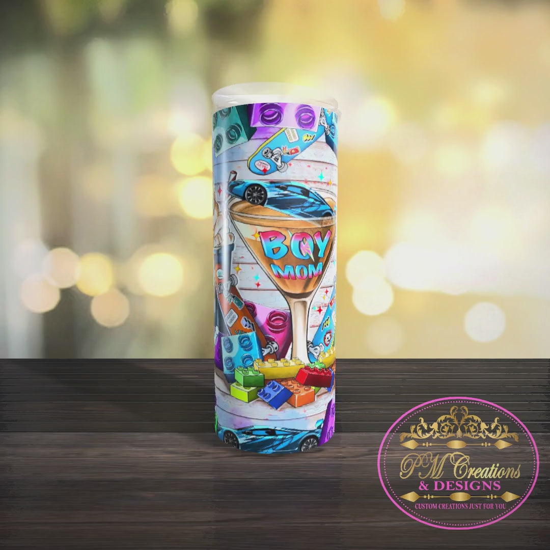 Boy Mom Custom Hot/Cold Tumbler - Various Sizes