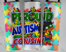 Load image into Gallery viewer, Autism Awareness 20oz Tumbler: hot/cold Stainless Steel
