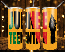 Load image into Gallery viewer, Juneteenth Tumblers
