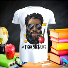 Load image into Gallery viewer, Melanin Teacher Life T-Shirt
