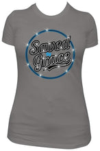 Load image into Gallery viewer, Saved By Grace Rhinestone T-Shirt
