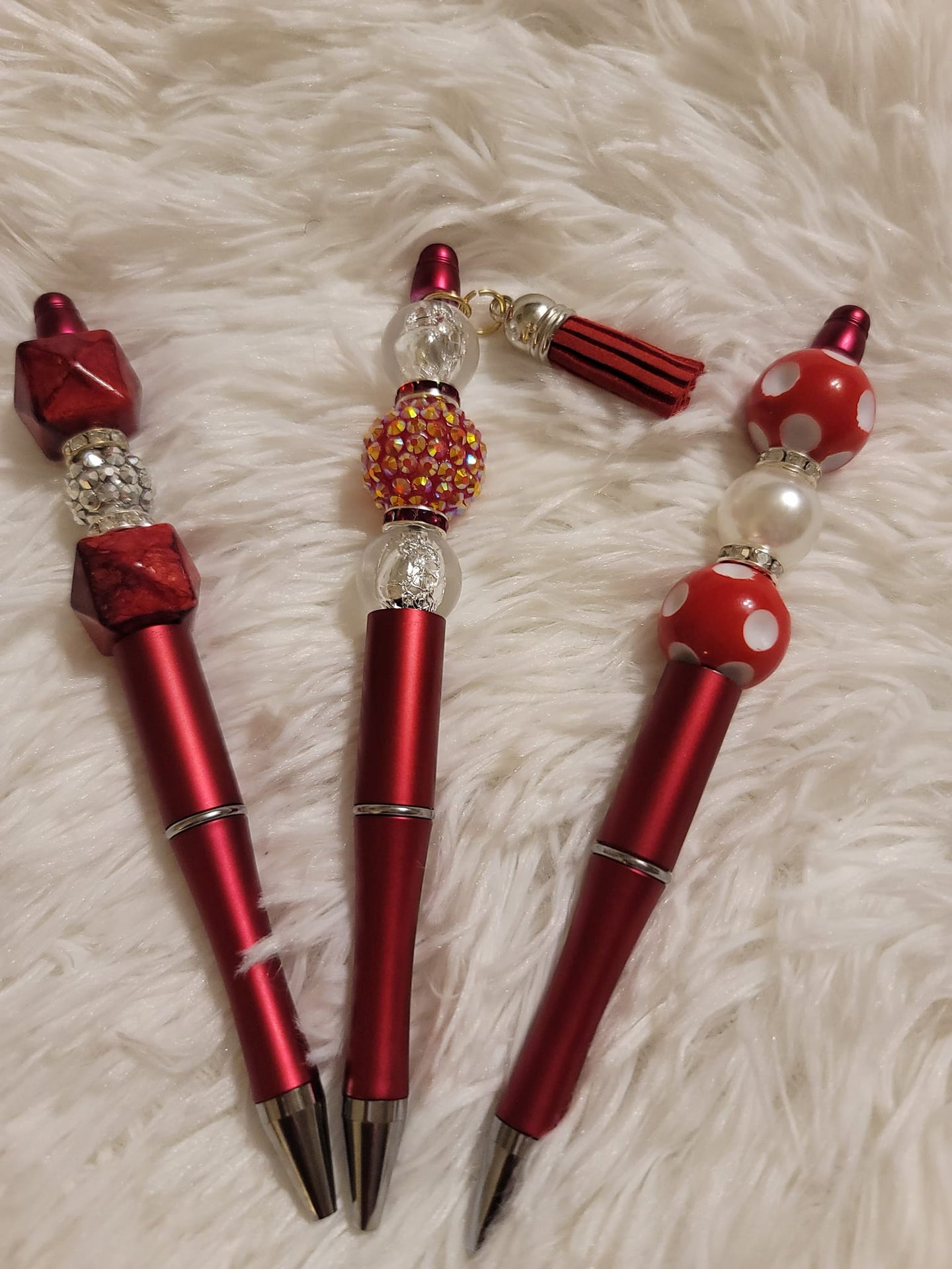 Red Beaded Pen