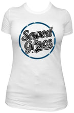 Load image into Gallery viewer, Saved By Grace Rhinestone T-Shirt
