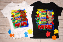 Load image into Gallery viewer, Autism Awareness Custom T-Shirt: Kids &amp; Adults
