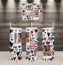 Load image into Gallery viewer, 20oz Custom Valentine&#39;s Day Tumbler - Holiday Items
