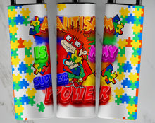 Load image into Gallery viewer, Autism Awareness 20oz Tumbler: hot/cold Stainless Steel
