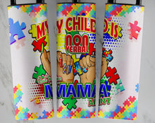 Load image into Gallery viewer, Autism Awareness 20oz Tumbler: hot/cold Stainless Steel
