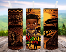 Load image into Gallery viewer, Black History Tumblers Boy 20oz or 30oz - Various Designs
