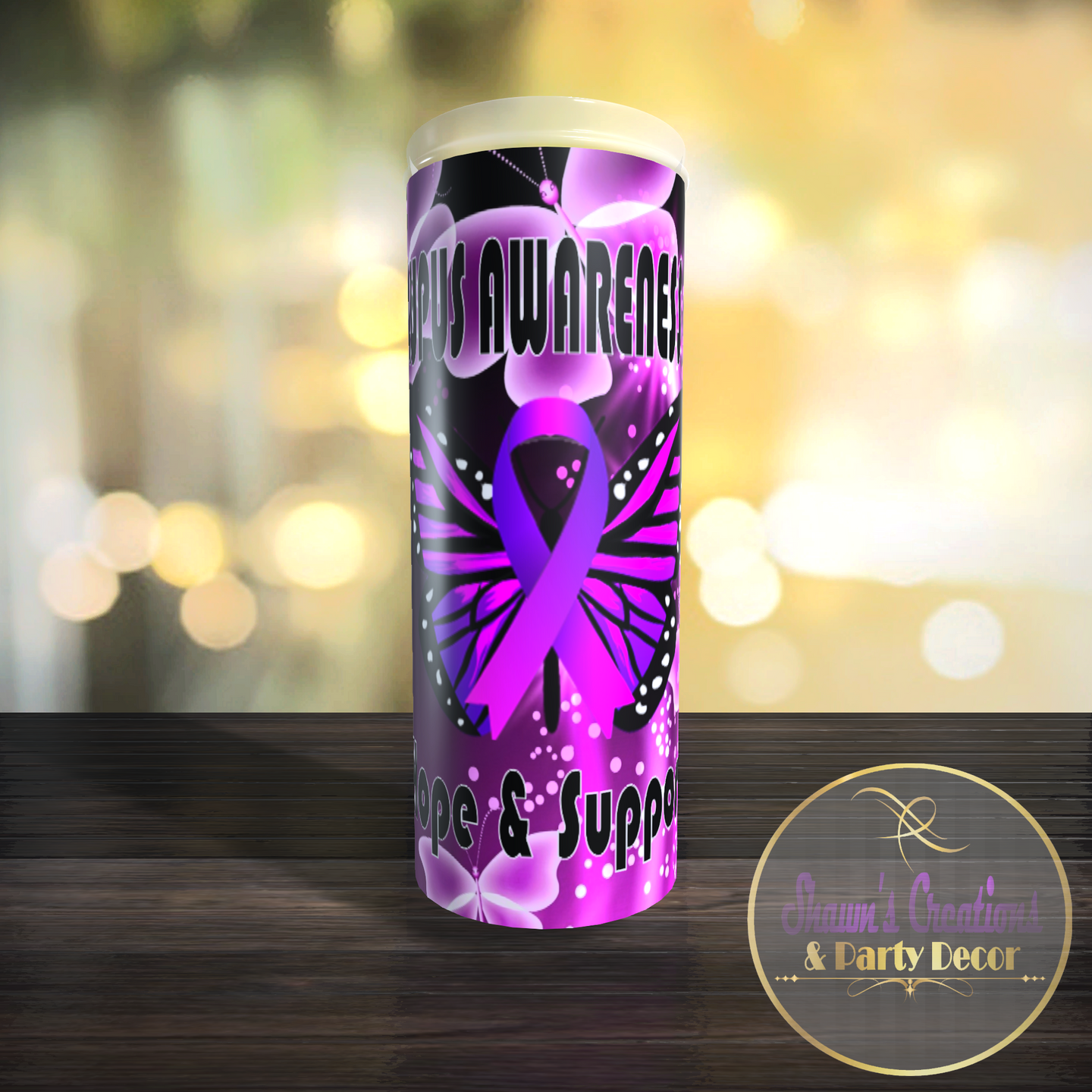 Custom Lupus Awareness Tumbler